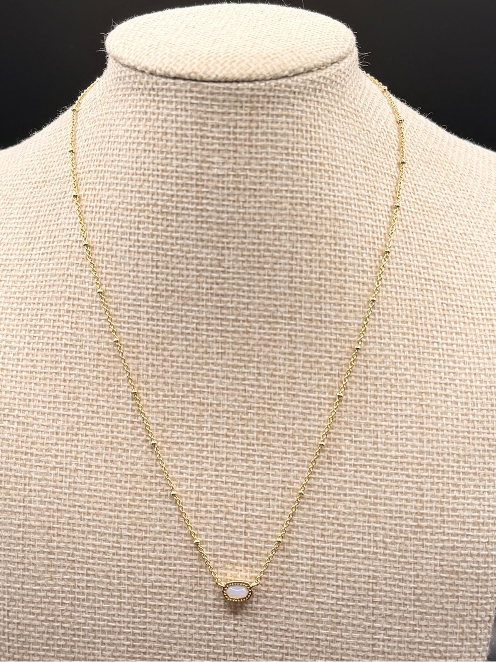Kendra Scott Mini Elisa Pink Opalite Satellite Necklace